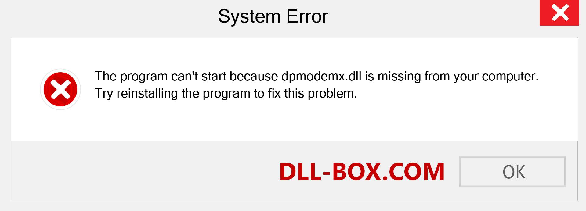  dpmodemx.dll file is missing?. Download for Windows 7, 8, 10 - Fix  dpmodemx dll Missing Error on Windows, photos, images